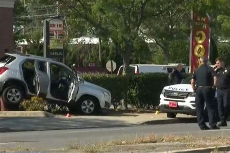 Chase From Queens To Long Island Ny Ends After Crashes Suspect