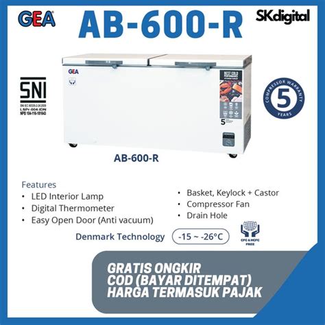 Jual Chest Freezer GEA AB 600 R AB600 AB 600R 500 Liter Di Lapak SK