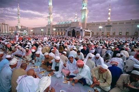 Photo Breaking The Fast Collectively In Madinah