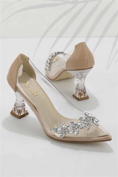 Bambi Nude Kad N Abiye Ayakkab K Fiyat Yorumlar Trendyol