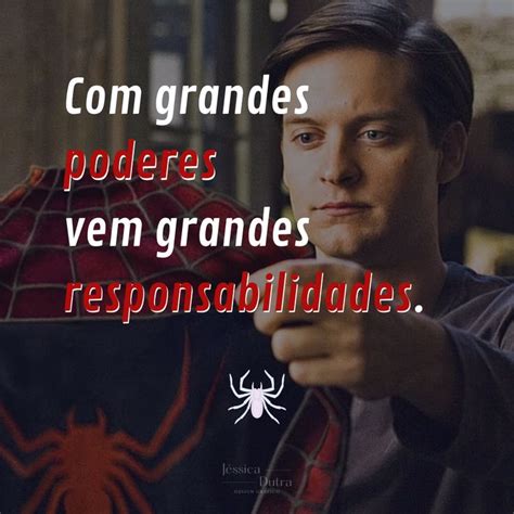 Frases Do Tio Ben - Homem Aranha - Tio Ben | Spiderman, Design grafico, Instagram