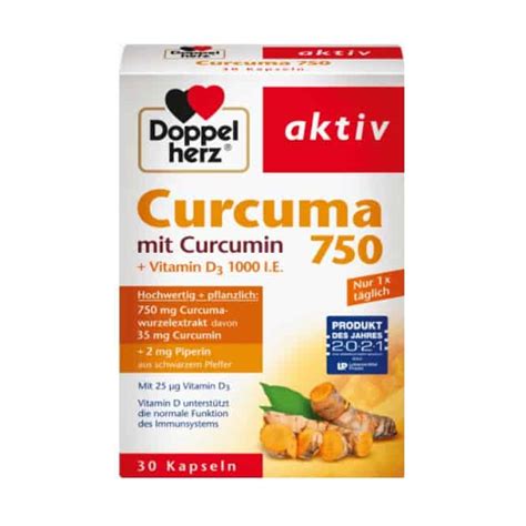 Doppelherz Curcuma With Curcumin Vitamin D Cps