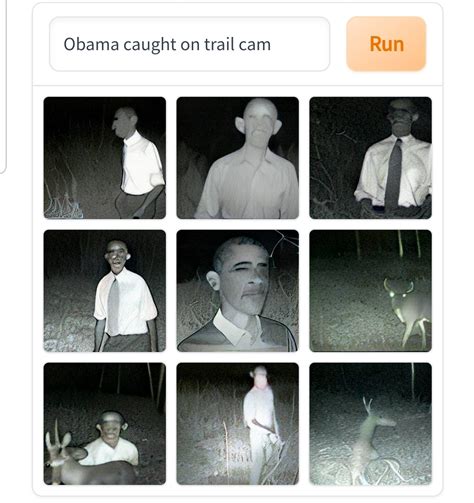 Obama Caught On Trail Cam R Dallemini