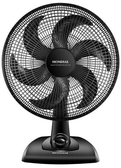 Ventilador De Mesa Mondial Maxi Power Black Cm V Mondial