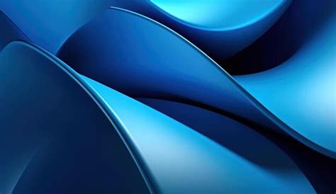 Premium AI Image | 3d blue geometric wallpaper in the style of rounded forms