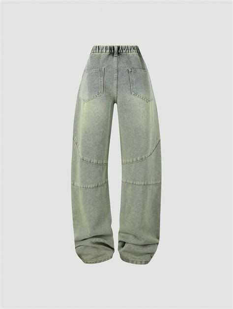 Jeans De Perna Reta Estilo Namorado Folgado E Da Moda Casual Para