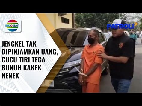 Tega Menolak Pinjamkan Uang Cucu Tiri Jengkel Dan Bunuh Kakek Nenek