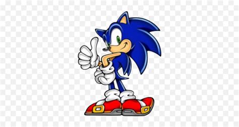 Sonic With Thumbs Up Psd5835 Sonic Advance Emoji Sonic The Hedgehog