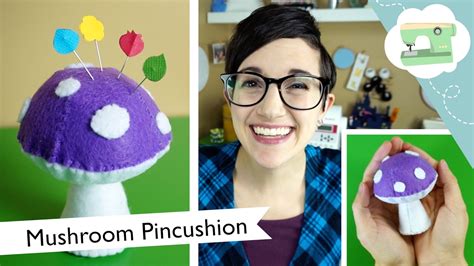 Diy Mushroom Plush Pincushion Laurenfairwx Youtube