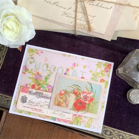 Vintage Ephemera Using Spellbinders Flea Market Finds Project Idea