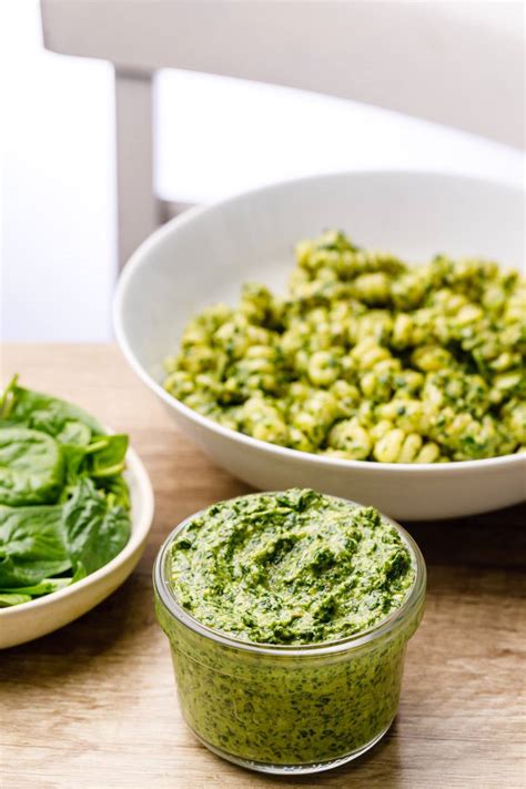 Spinach Pesto For Pasta And Toast Quick And Easy Recipe Nurtured Homes