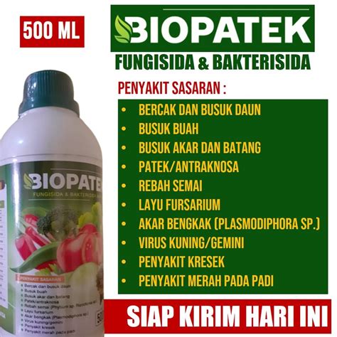 Jual BIOPATEK Obat Bercak Daun Dan Busuk Buah Busuk Akar Dan Batang