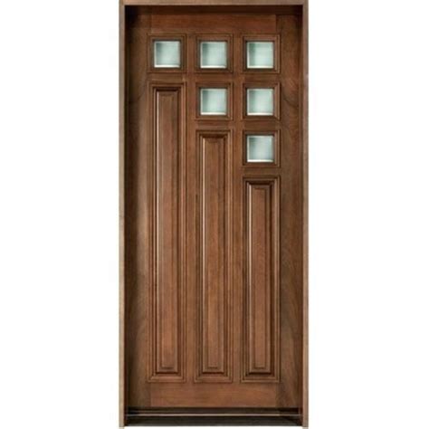 Feet Designer Solid Wood Matte Surface Finishing Wooden Glass Door