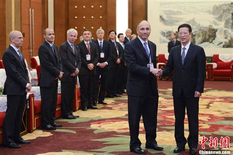 Le Vice Premier Ministre Zhang Gaoli Rencontre Les Participants Du