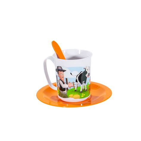 Set Taza Con Plato Cuchara La Granja De Zen N