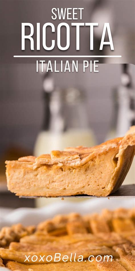 Sweet Italian Ricotta Pie - xoxoBella