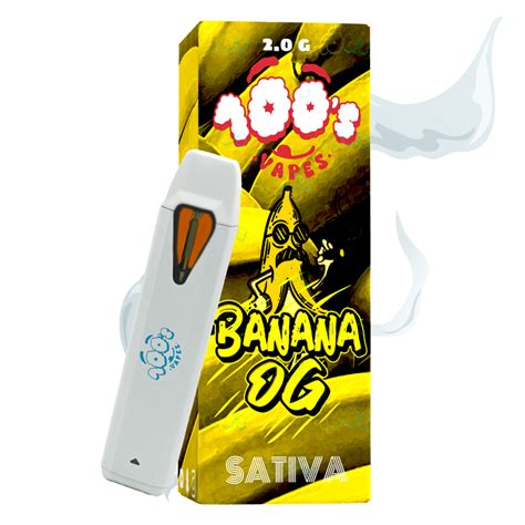 100s Vapes 2g Disposable Vape Banana Og Goldbuds