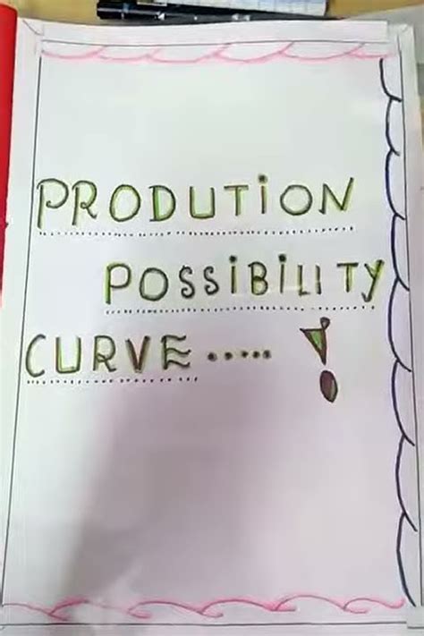 Class 11 Ppc Production Possibility Curve Project Youtube