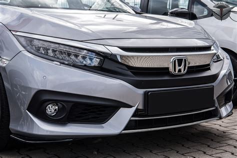 Honda Civic X Przed Faceliftingiem Ozdobne Listwy Przedniego