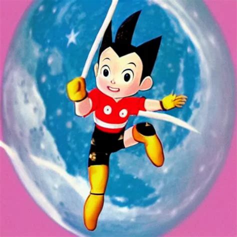 Astro Boy Flying To The Moon Stable Diffusion Openart