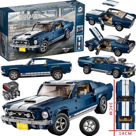 Конструктор Ford Mustang GT 1967, 1471 деталь купить на OZON по низкой ...