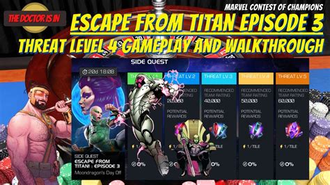 Mcoc Escape From Titan Episode Threat Level Side Quest Gameplay And