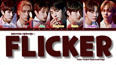 Enhypen Flicker Color Coded Han Rom Eng Youtube