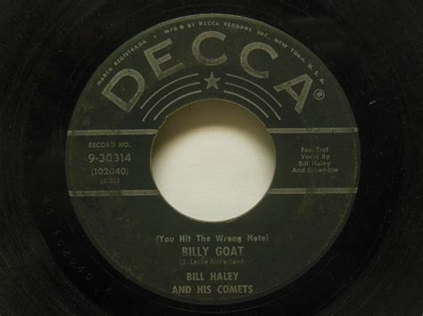 Bill Haley Comets Rockin Rollin Rover Billy Goat 45 RPM VG B