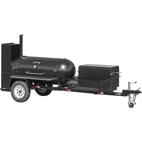 Meadow Creek Ts250 250 Gallon Barbecue Smoker With Trailer