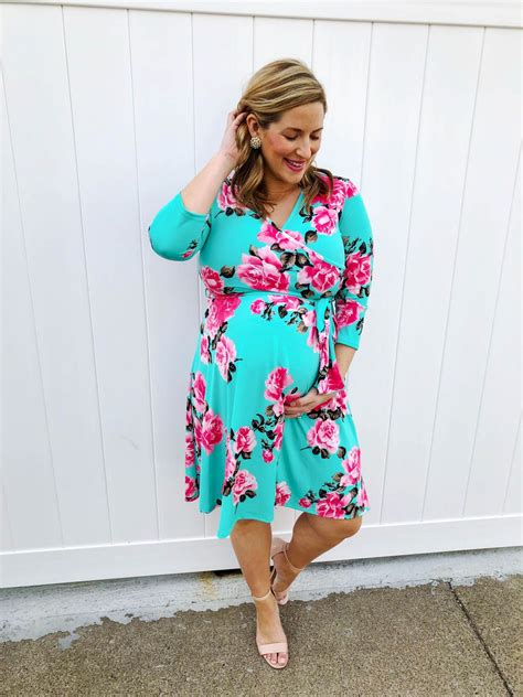 Pinkblush Floral Wrap Maternity Dress- Cute Maternity Clothes- Cute ...