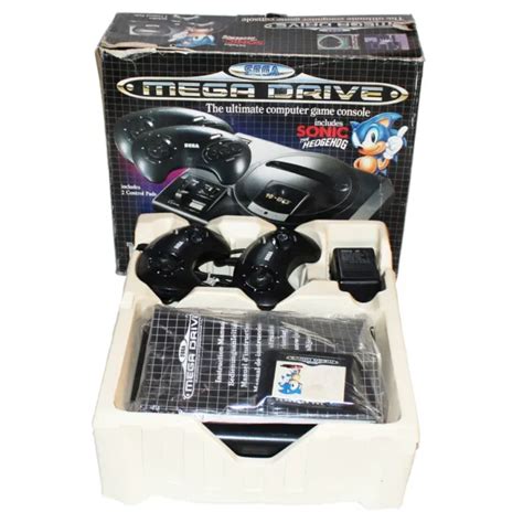 CONSOLE DE JEU vintage en boîte Sega Megadrive I pack 2 manettes