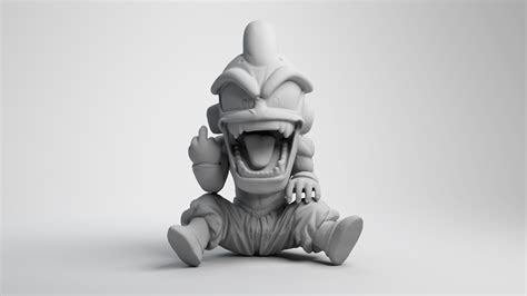 Stl File Majin Kid Buu Middle Finger 3d Printed Model 3d Print Model 3d