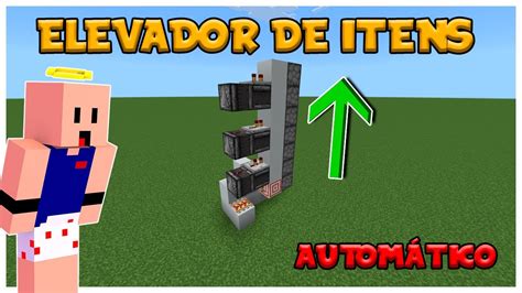 Como Fazer Um Elevador De Itens No Minecraft Bedrock YouTube