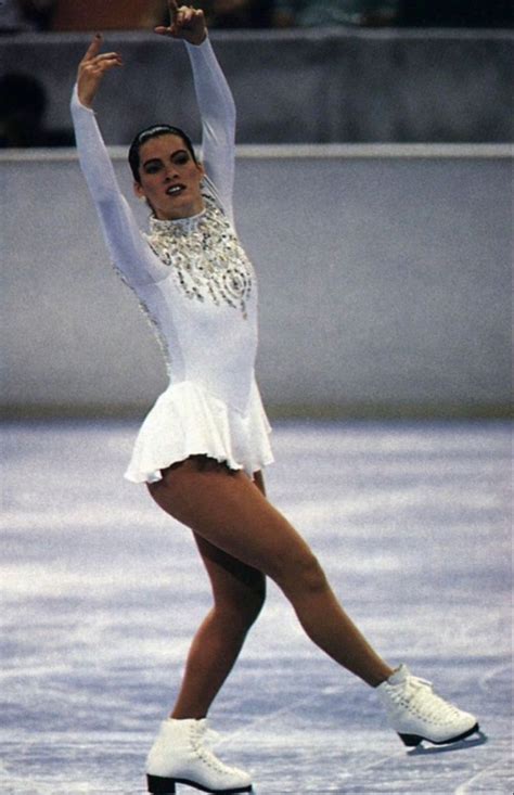 Nancy Kerrigan performing her free skate during Skate America in Atlanta, Georgia on October 24 ...