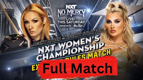 Becky Lynch Vs Tiffany Stratton Nxt Women S Championship Clash At