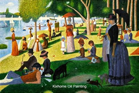 Seurat Sunday Afternoon on the Island of La Grande Jatte Large canvas ...