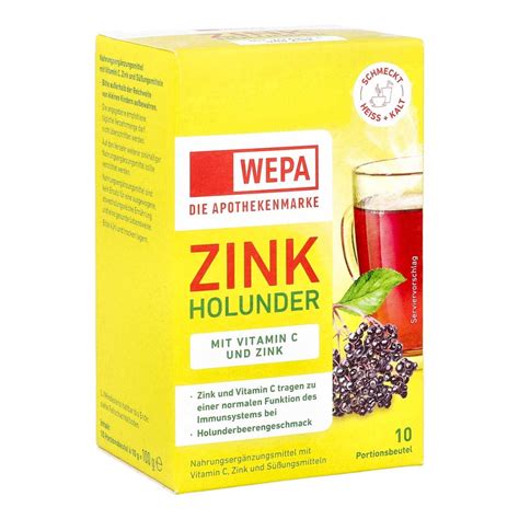 Wepa Zink Holunder Vitamin C Zink 10X10 G Online Kaufen