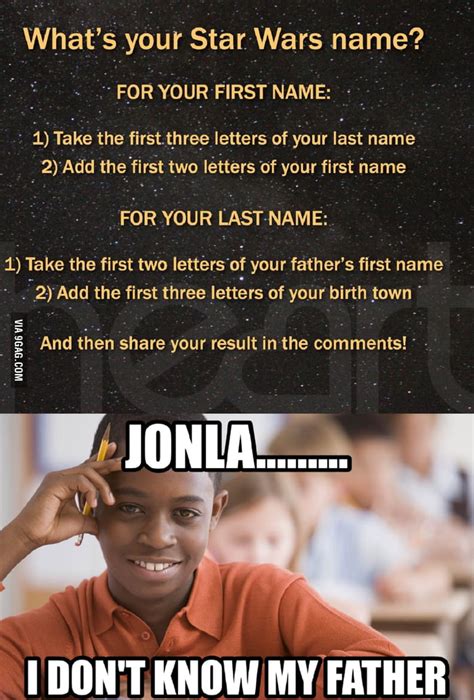 Star Wars name generator - 9GAG