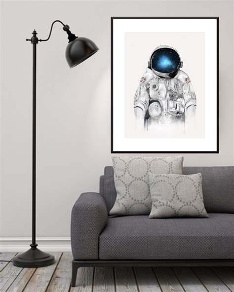 The Astronaut. Astronaut print Astronaut poster Space wall | Etsy