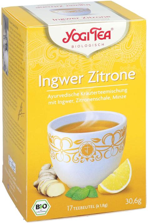 Yogi Tea Ingwer Zitrone Bio Filterbeutel Stk Kaufen Volksversand