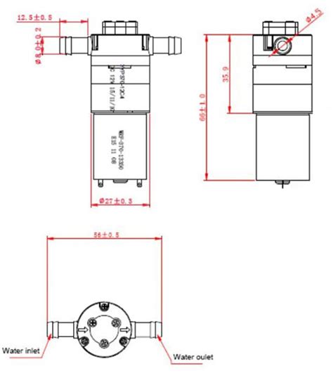 Lex Water Pump Pompe Miniature Eau Lmin Alim Vcc