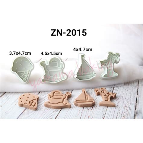 ZN 2015 Plunger Cutter Bento Fondant Cookie Ice Cream Pantai Perahu