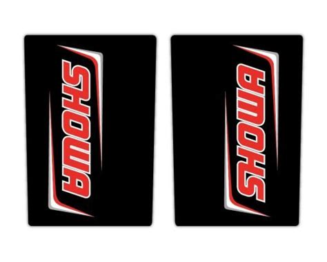 Red Showa Upper Fork Decal Suspension Stickers Motocross Uk