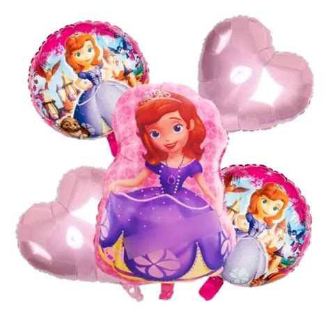 Globos Met Licos Piezas Princesa Sof A Meses Sin Inter S