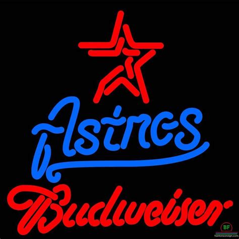 Custom Budweiser Houston Astros Neon Sign Mlb Teams Neon Light Custom Neon Signs