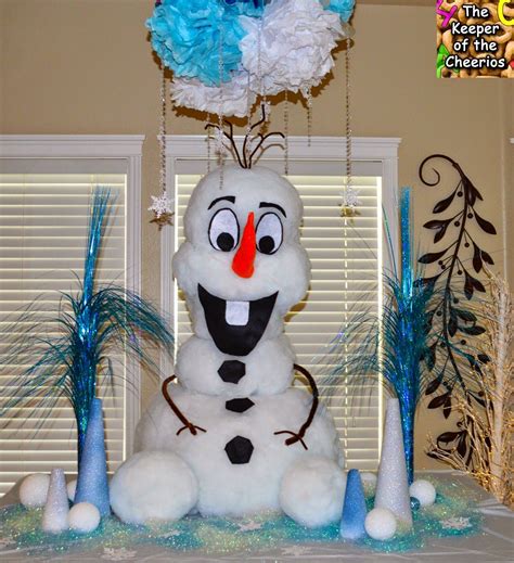 Giant Frozen Olaf Centerpiece Frozen Birthday Party Ideas Diy Frozen