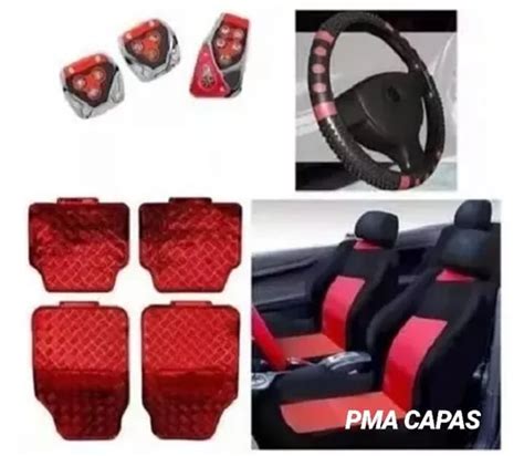 Kit Cinza Capas Bancos Pedaleira Tapetes Corsa Wind Super 96