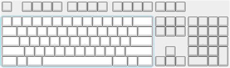 Blank Qwerty Keyboard Layout