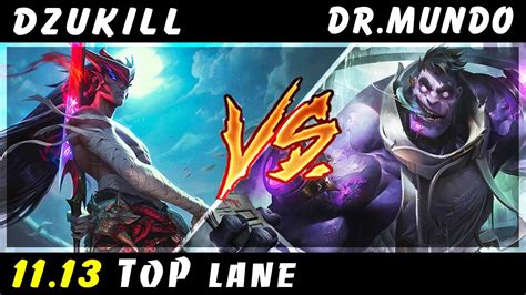 Dzukill Yone Vs Dr Mundo TOP Patch 11 13 Yone Gameplay YouTube