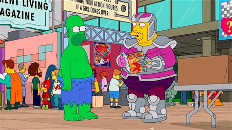 Homero Y El Vendedor De Historietas En La Comicon Los Simpsons P 2